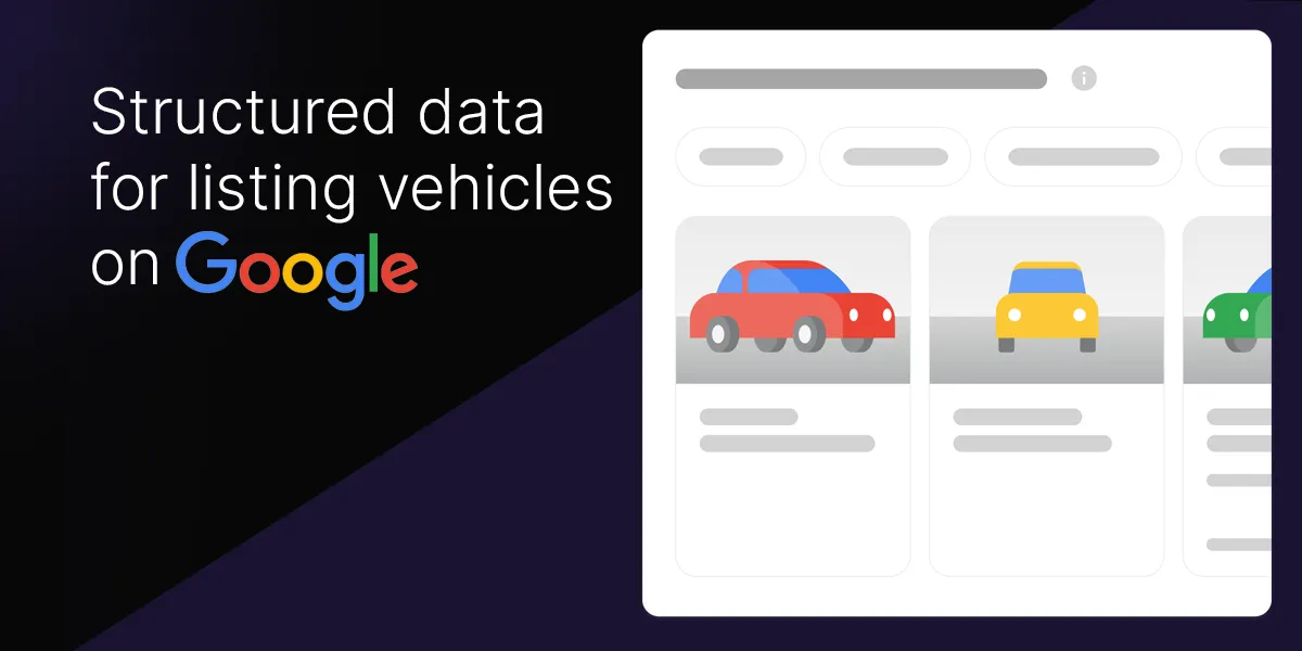 Featured image: New on Overfuel: Structured vehicle listings for Google Search