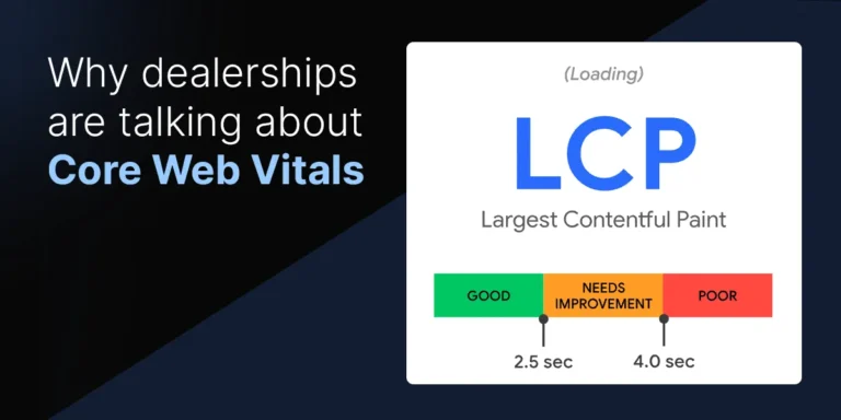 Featured image: Why car dealerships are talking about Core Web Vitals (“CWV”)
