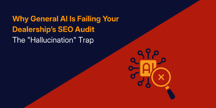 Featured image: The “Hallucination” Trap: Why General AI Is Failing Your Dealership’s SEO Audit